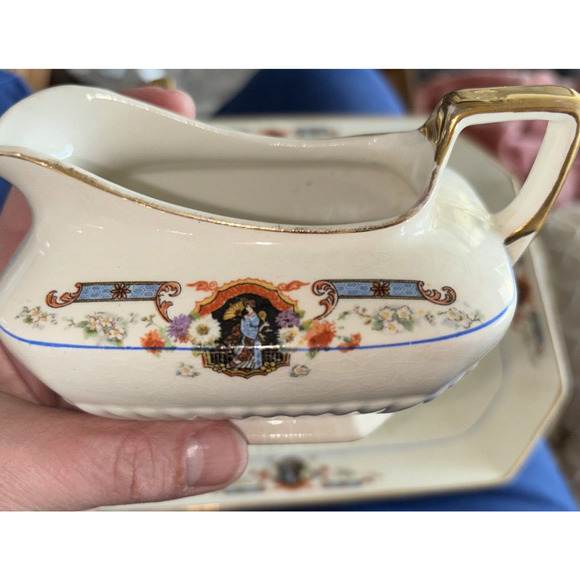 Belleview E. H. S.‎ 1900's Geisha Girl Pattern Dishes Gold Rim - Picture 4 of 6